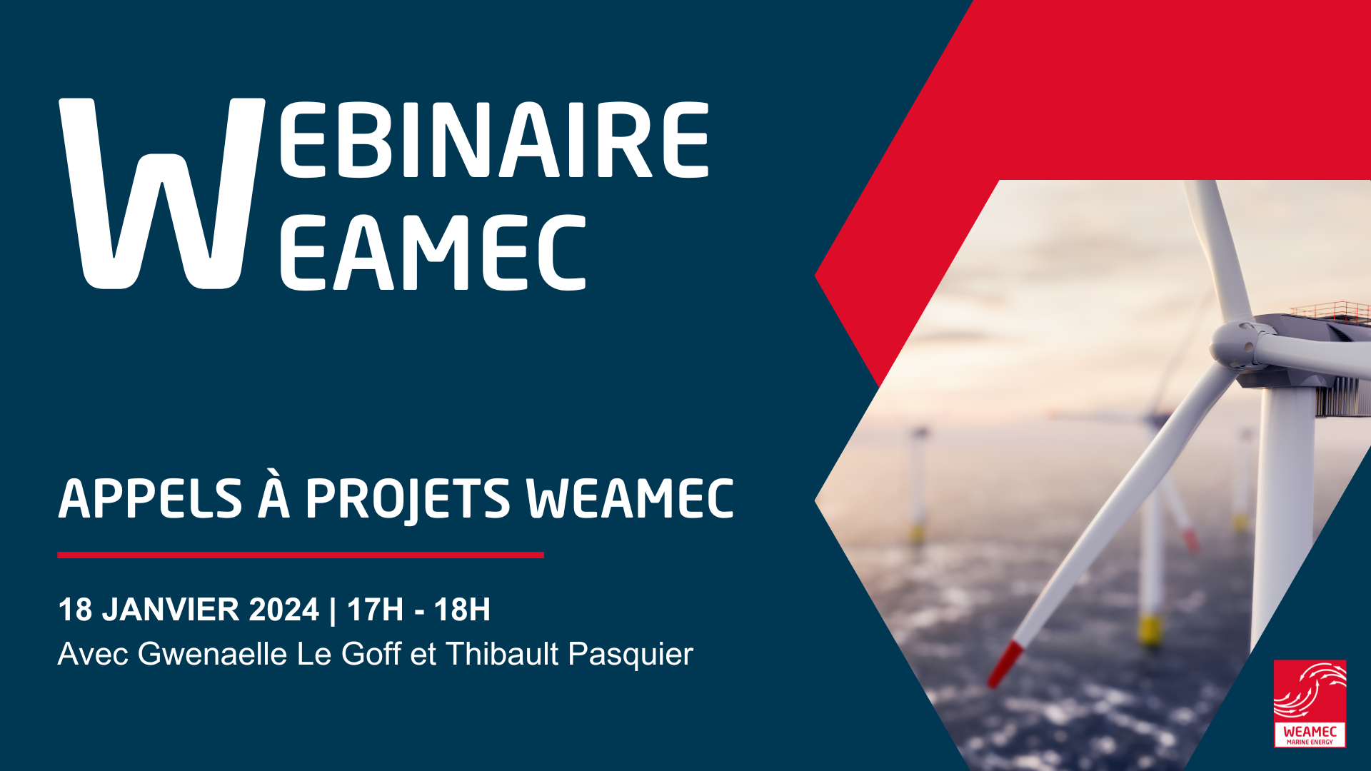 Webinaire Weamec : Présentation des appels à projets WEAMEC 2024