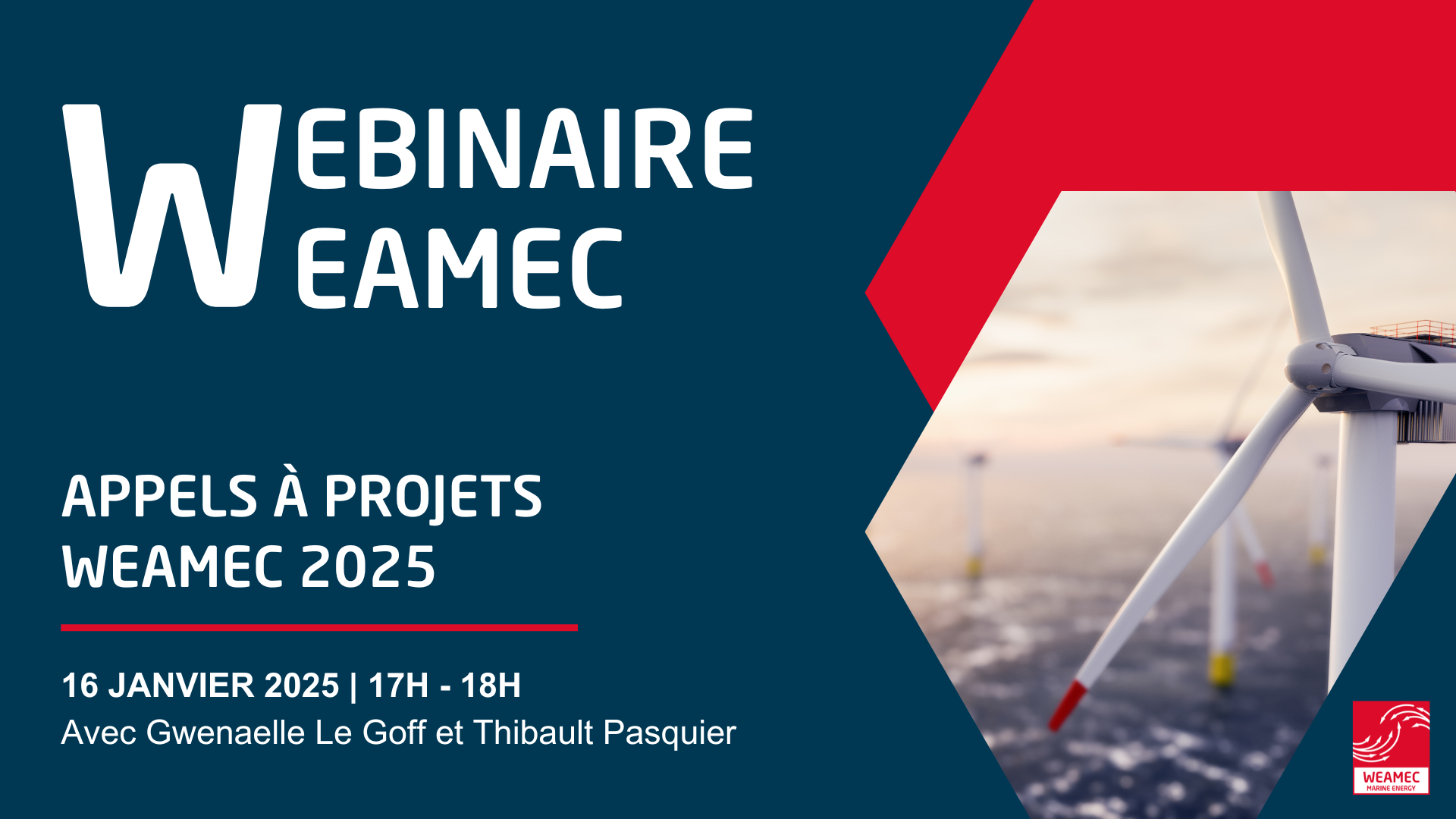Webinaire Weamec : Appels à projets WEAMEC 2025