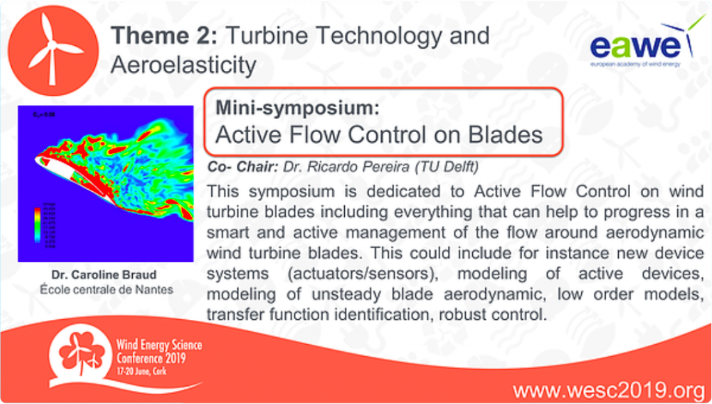 Minisymposium on Active Flow Control in Wind Turbine Blades at the